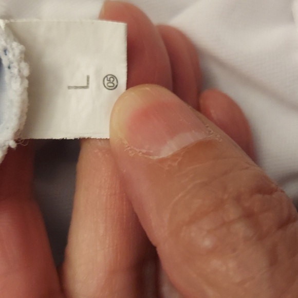 AMAZON Navy Blue and White Horizontal Stripe One Piece Bathing Suit - Picture 12 of 13